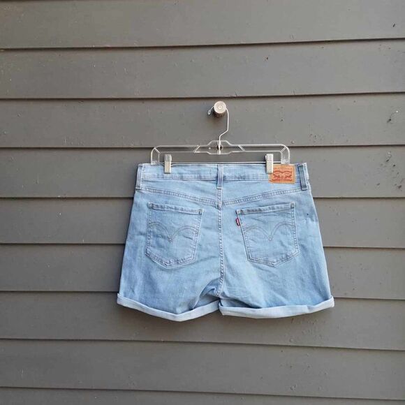 Levi's Mid Length Jean Shorts Size 32 - Picture 9 of 14